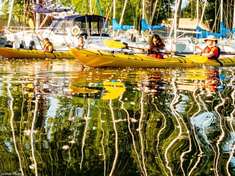 Tandem Kayak tour in the Toronto Islands