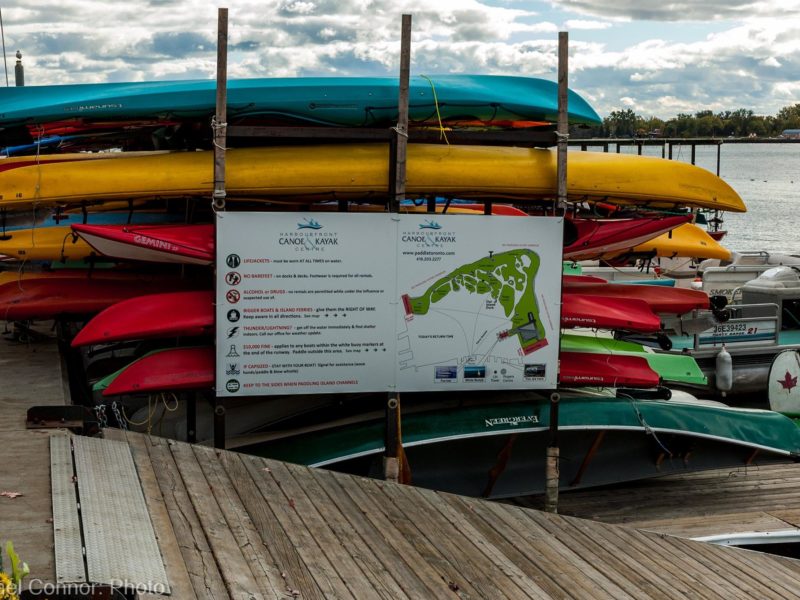 safety sign at Harbourfront Canoe and Kayak Centre